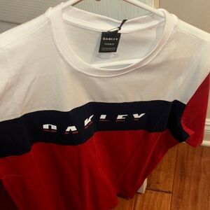 Oakley Red, White, and Blue tshirt